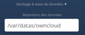 OwnCloud configuration emplacement stockage.png